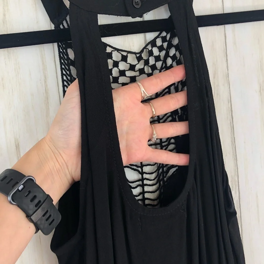 LF Millau crochet open back tank